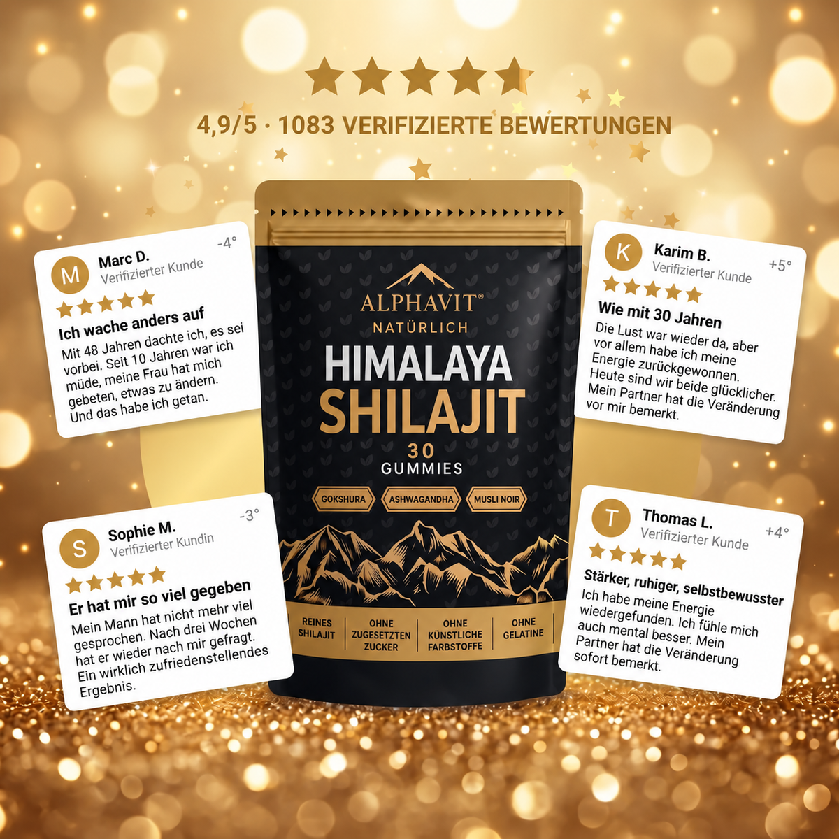 ALPHAVIT | Natürliche Shilajit-Gummibärchen