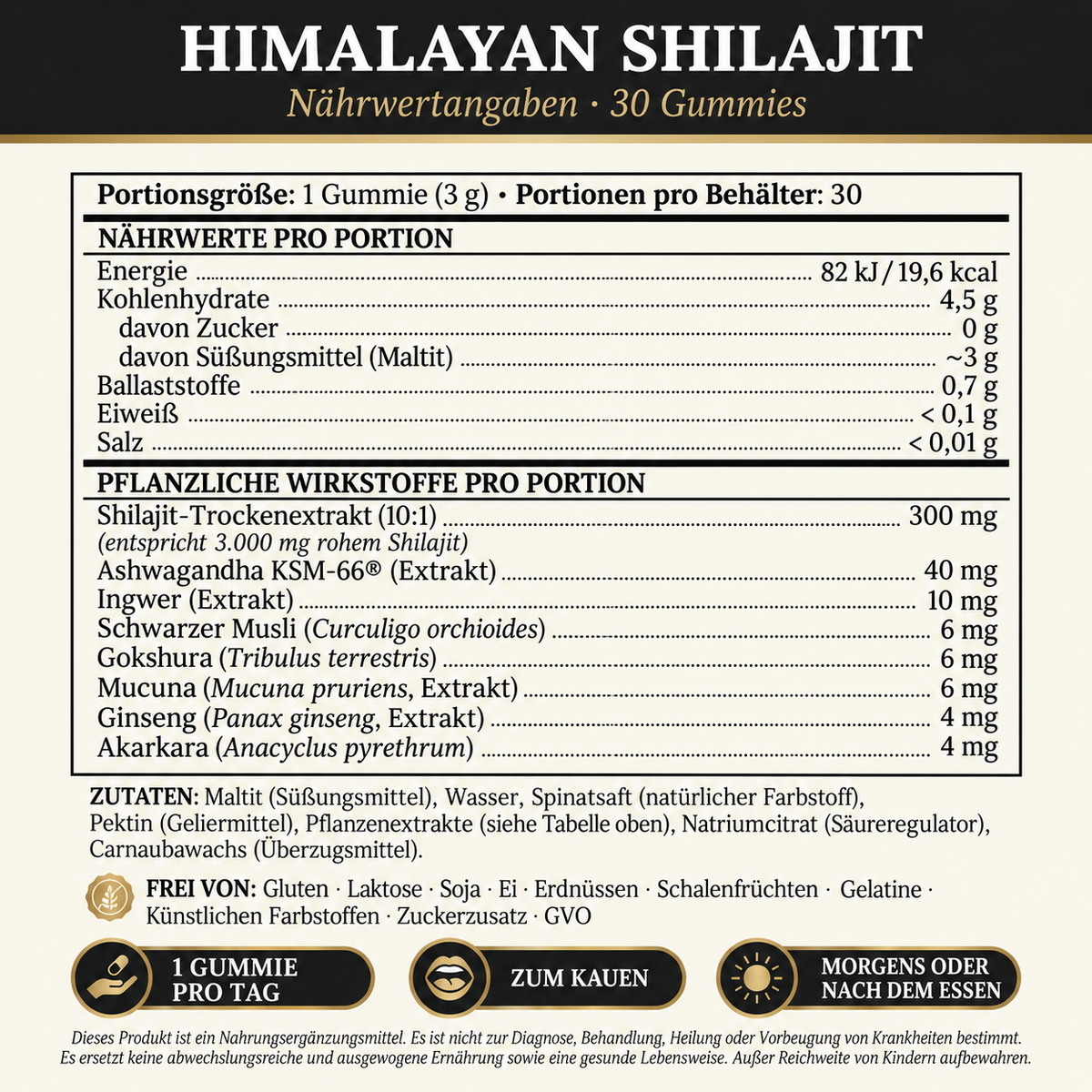 ALPHAVIT | Natürliche Shilajit-Gummibärchen